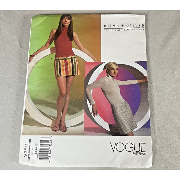 Designer Vtg Sew Patterns x3 Vogue Allice Olivia Jessica McClintock Donna Ricco - Picture 2 of 11
